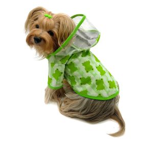 Clear View Froggy Raincoat with Fleece Lining and Detachable Hood - XL