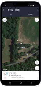 Mini GPS for Pets Tracking Rechargeable Collar Mount Portable Tracker Size:S