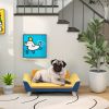 PawHut Dog Sofa Bed for Small Dogs with Soft Cushion, Washable Cover & Non-Slip Foot Pads, Orange